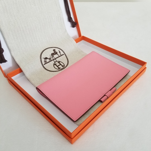 Hermes Other - *SOLD* Hermes Agenda Veau Epsom Leather Notebook Cover Pink
